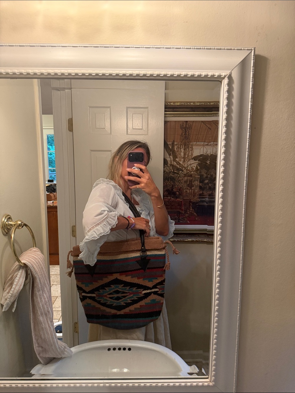 Boho Southwestern Pattern Tote Bag - Multicolor - Picture 7 of 7